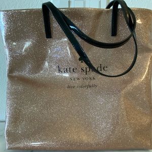 Kate Spade Rose Gold Glitter Tote